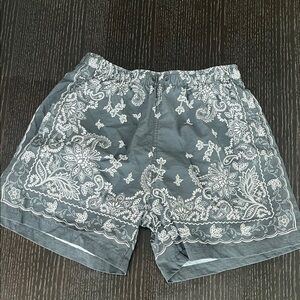 Kith Black Paisley Shorts